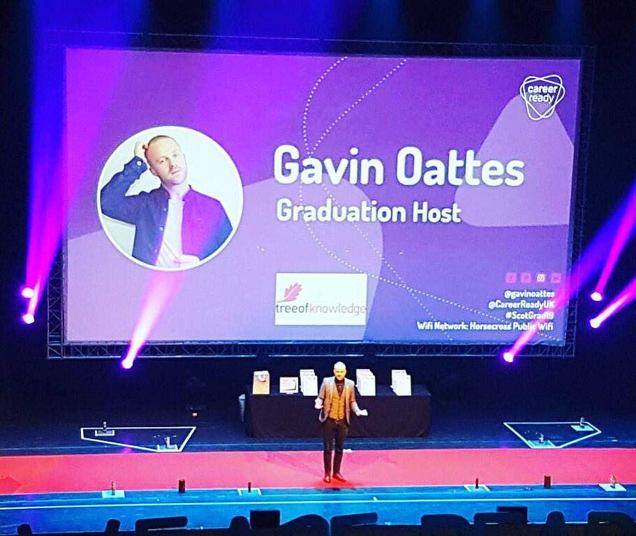 gavinoattes's tweet photo. A huge thank you to everyone involved with @CareerReadyUKβs #ScotGrad19 today in Perth. A truly brilliant event celebrating 100βs of remarkable young people! #BeTheMilk https://t.co/3awYn4tHyw