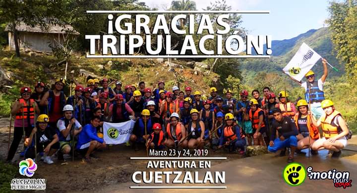 eMotionToursMX's tweet photo. Mil millones de GRACIAS a todos y cada uno de los que formaron parte de nuestra tripulación en nuestra AVENTURA EN CUETZALAN los pasados 23 y 24 de Marzo, 2019.

#eMotionTours #Cuetzalan #Amigos #Naturaleza #Diversión #Aventura #Amor #Amigos #Viajeros #Viaje #PuebloMagico https://t.co/jrba8CabJ3