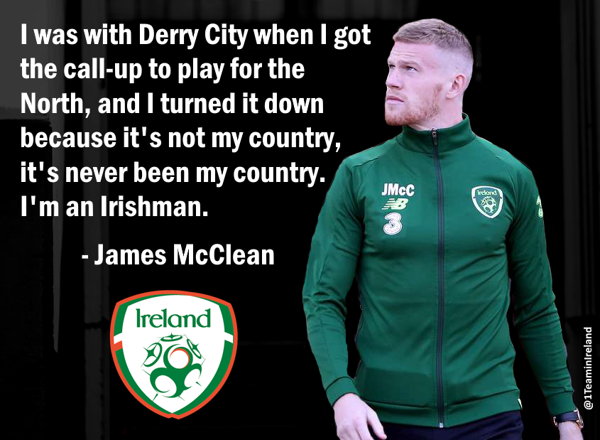 1TeaminIreland's tweet photo. The indomitable James McClean. #coybig #NorthmenSouthmenComradesAll  🇮🇪 🇮🇪 https://t.co/RAqtaBwMe2