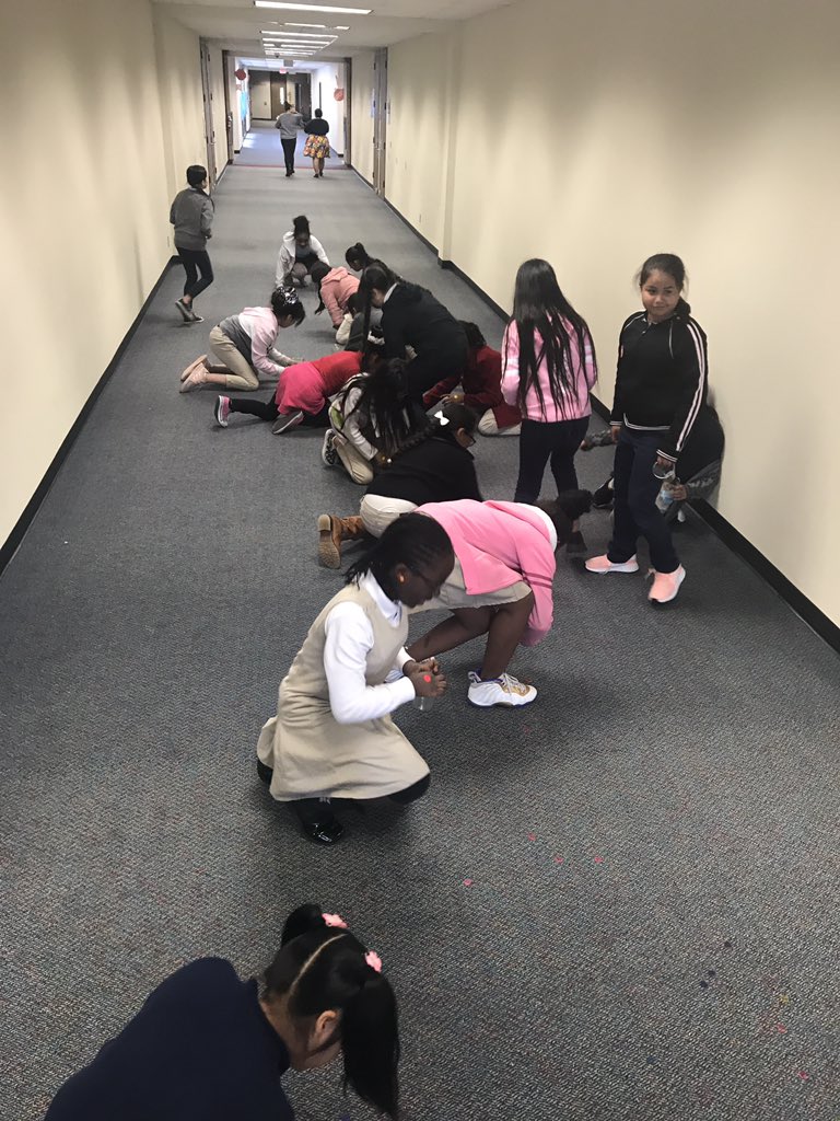 ChambersScience's tweet photo. Chambers Girlstart girls played a predator and prey simulation game to explore how population changes impact others within a community, then created a food web based on the simulation. @girlstart @ChambersCharger @AliefScience @AliefISD #aliefmission https://t.co/BH6NdlDWzL