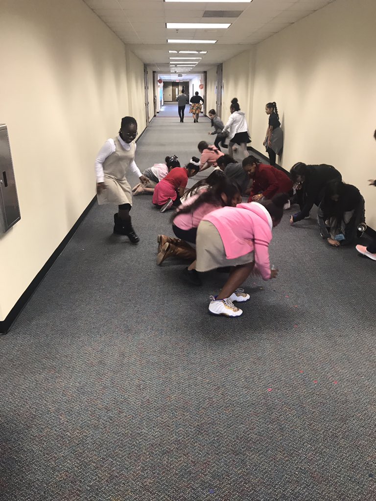 Chambers Girlstart girls played a predator and prey simulation game to explore how population changes impact others within a community, then created a food web based on the simulation. <a href="/girlstart/">girlstart</a> <a href="/ChambersCharger/">Chambers Elementary</a> <a href="/AliefScience/">Alief Science</a> <a href="/AliefISD/">Alief ISD</a> #aliefmission