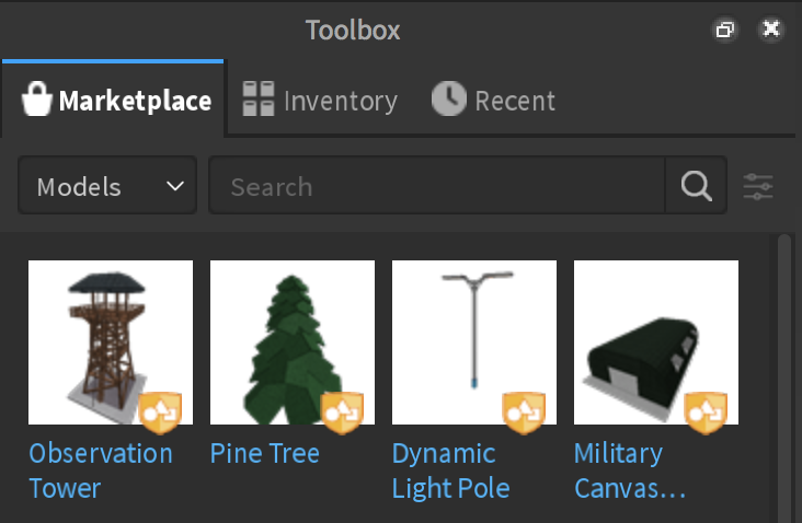 Roblox Developer Relations On Twitter We Ve Made Some Changes To The Studio Toolbox Splitting Inventory And Marketplace Enabling Detailed Asset Previews And Implementing Search By Creator Read More About Them Here Https T Co Zccoldpjjj - roblox inventory studio