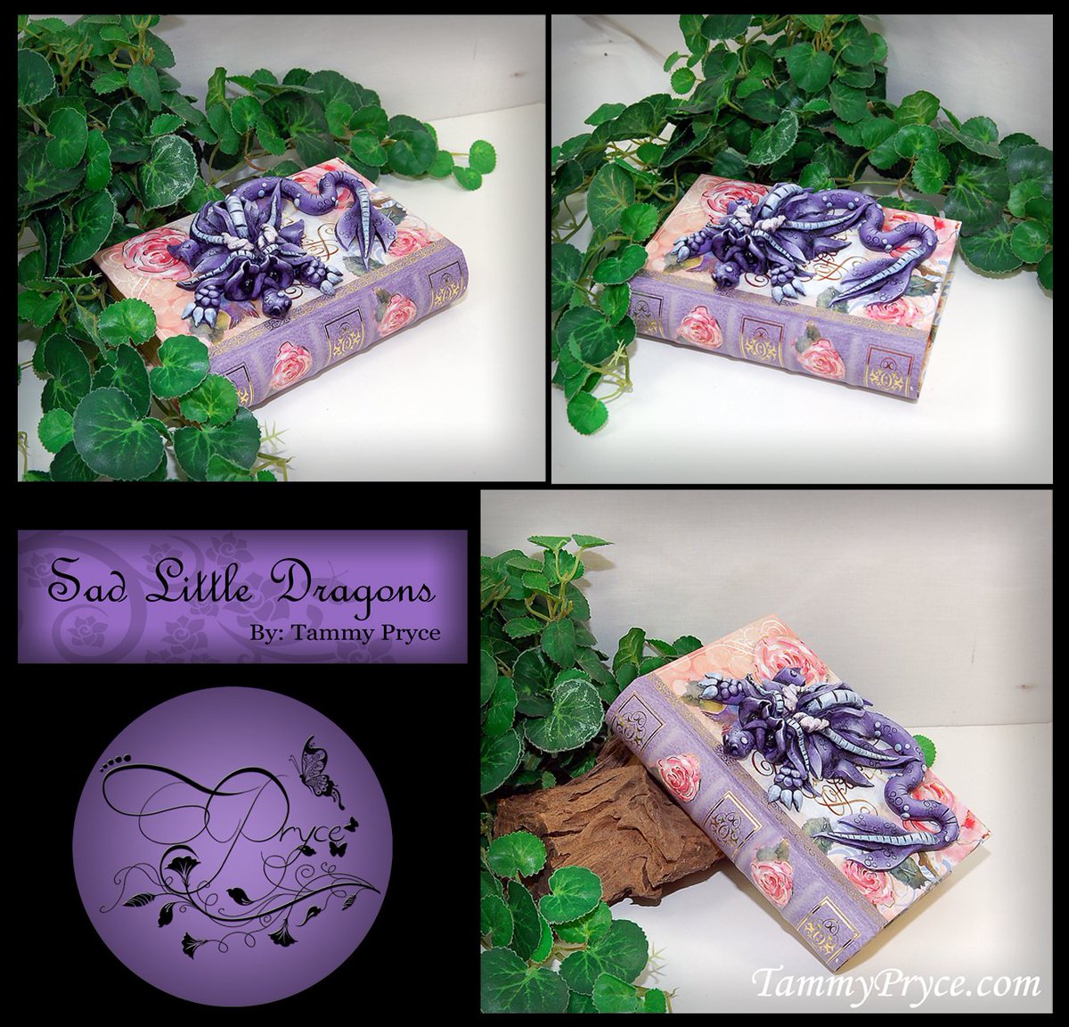 TammyPryce's tweet photo. Today's Daily Dragon is this sweet little purple &amp; blue dragon resting on a small book box.  As always hand crafted and now available in my Etsy shop.
https://t.co/rKeonEGpKc
#dragons #giftideas #homedecor #artforsale #Polymer #artists #picoftheday https://t.co/vSFDNeBdVA