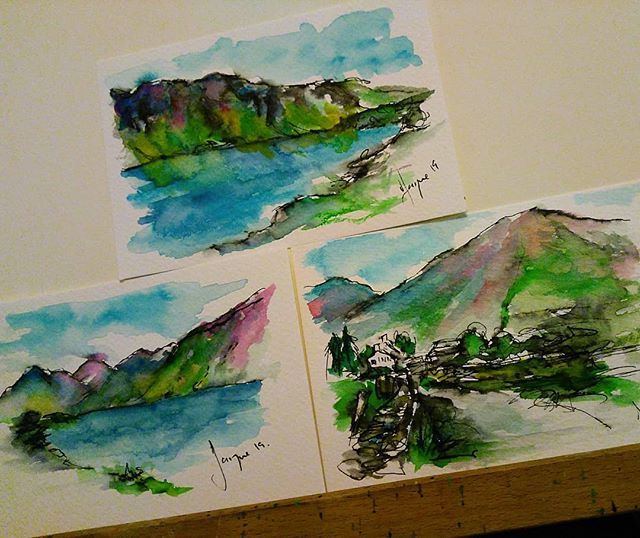 Wastwater and Wasdale Head sketches #wastwater #wasdalehead #eskdale #cumbria #scafell #lakedistrict #englishlakes #tourism #sketch  #penandink #watercolour #artist #artwork #drawing #lakes #mountains #peaks #walking #ruralengland ift.tt/2HWo0lj