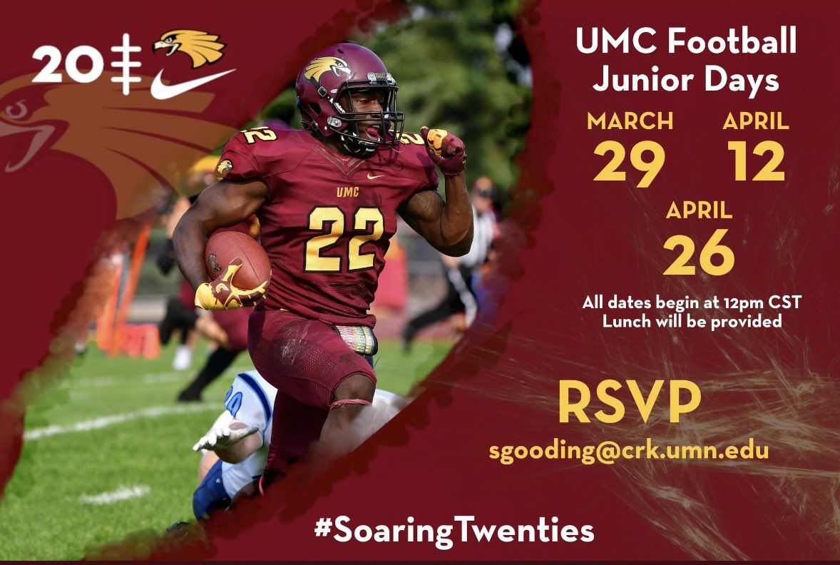 Excited to make the trip up to UMC for their Junior Day! Thanks to @CoachHottle for the invite!
