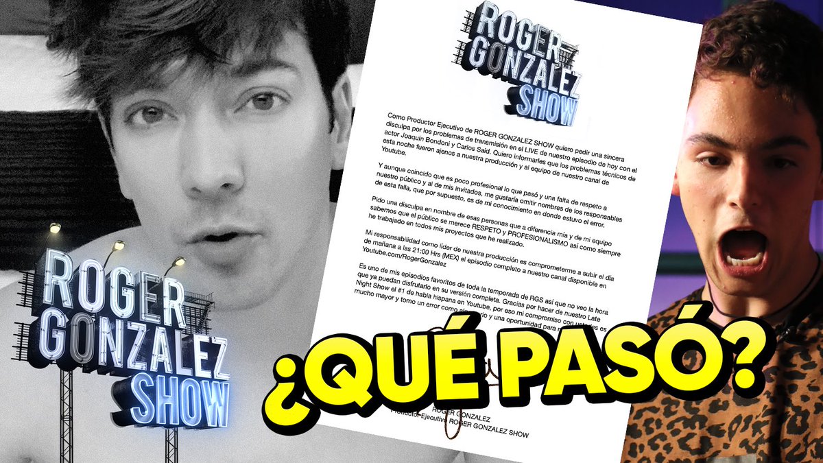 rogergzz's tweet photo. ROGER DA LA CARA ¿QUÉ PASÓ CON EPISODIO DE JOAQUIN BONDONI? https://t.co/fCoHTlVtZm #AristemoConRoger 📣 Necesito que lo compartan para que se sepa la verdad RT https://t.co/W0AzQTeaeE