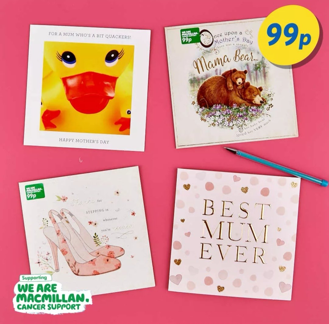 CardFactoryCF83's tweet photo. Help to support Macmillan this Mother’s Day with one of our beautiful new cards. They are only 99p and 10p plus VAT from every card sold will be donated to Macmillan. 💗 #Mothersday2019 #Caerphilly #cardfactory #Cards #mum #Macmillan https://t.co/93qe8bqtHC