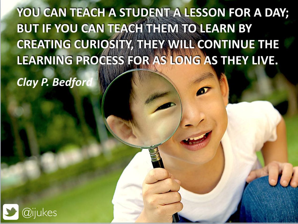 You can teach a student a lesson a day...