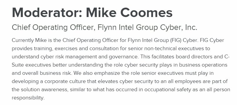 Mike Coomes, COO - Sources https://www.uschamber.com/moderator-mike-coomes FIG history missing from LinkedIn profile. Hmmm. https://www.linkedin.com/in/mike-coomes-575b124