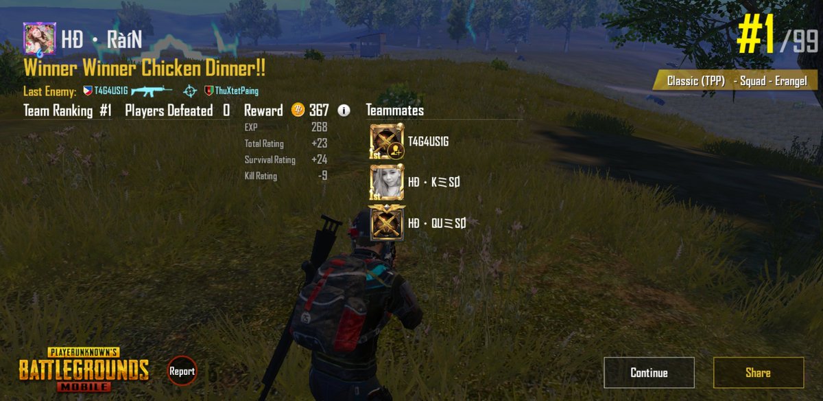 HeinousPh's tweet photo. Nakihuli ng manok sa erangel #PUBG_MOBILE https://t.co/szQmQp3cNX