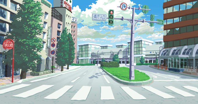 「横断歩道 道路」のTwitter画像/イラスト(古い順)