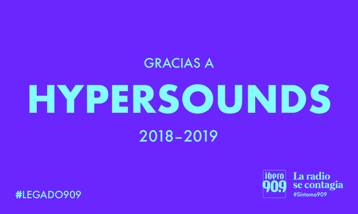 Ibero909FM's tweet photo. Cada beat y cada sonido estimuló nuestros sentidos los sábados por las noches ¡Gracias por ser parte de Ibero 90.9 #Hypersounds! https://t.co/aJDIxdZlIz