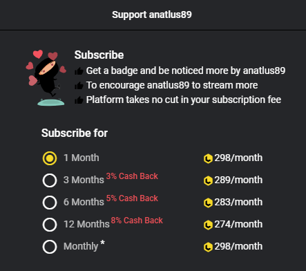 anatlus89's tweet photo. ⚠️Did you know that you can earn cash back when you sub to a Partnered streamer on @OfficialDLive for 3, 6 or 12 months??⚠️

💸The streamer gets the full 298 lino but Dlive gives you back some coins for showing your loyalty! Isn't that cool?? 🤑

https://t.co/nRUJaQit4m https://t.co/iQYCqpvvi6