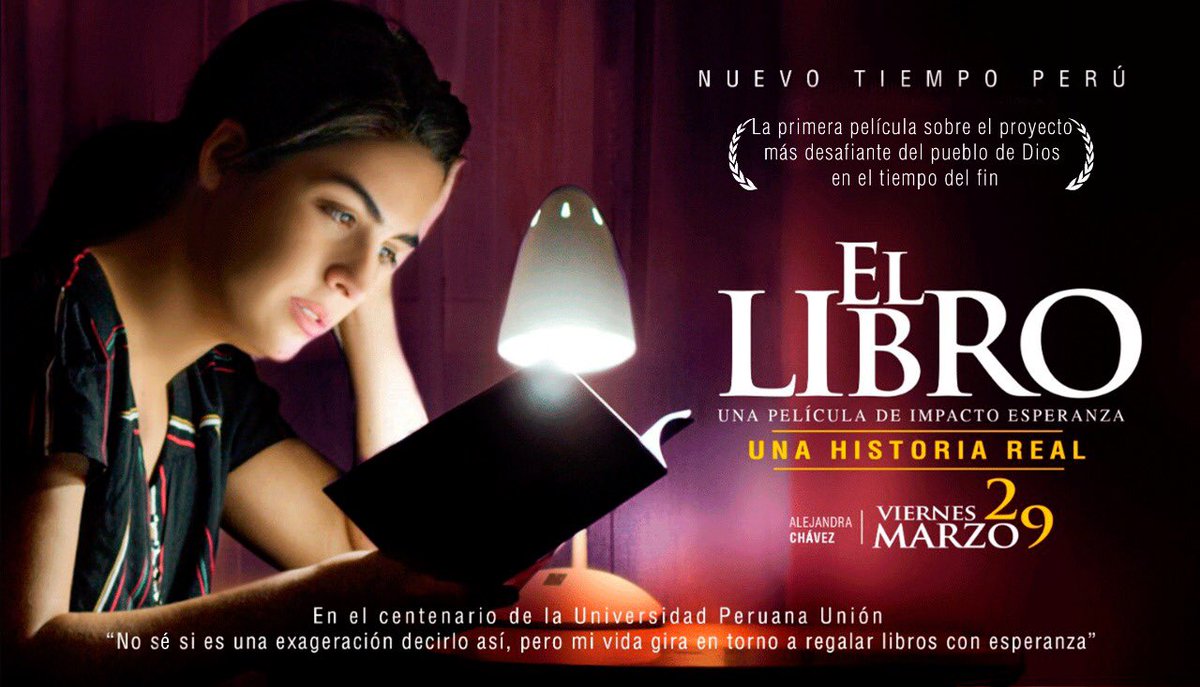 Todo listo para el lanzamiento de #ImpactoEsperanza Lima 2019, con el estreno de la película #ElLibro. Una historia que te llevará a las calles. #100añosUPeU <a href="/prertonkohler/">Erton C Köhler</a>