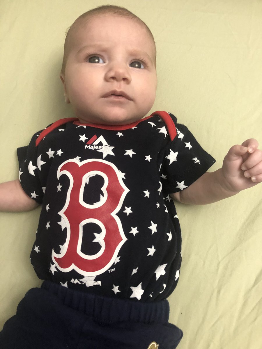 triplem82's tweet photo. @RedSox Addison is all set to watch her 1st ever Red Sox game! #RedSox #OPENINGDAY https://t.co/Pfrs2ZqxwQ