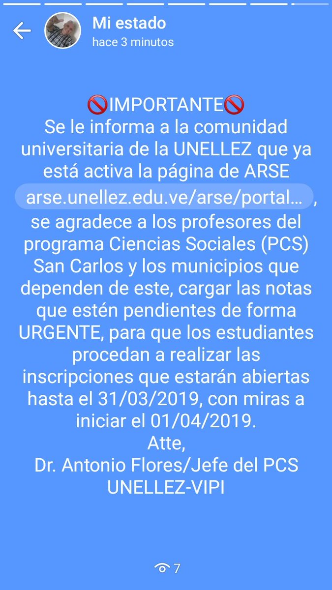 ALUISFD's tweet image. Ya activa la página de ARSE UNELLEZ