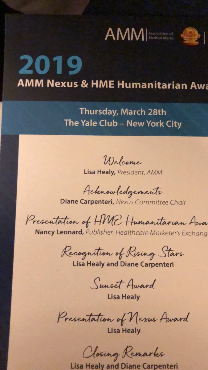 mattjholland's tweet photo. Congratulations to all of tonight’s award winners! @AMMUpdates #AMMnexus @GoHealio https://t.co/04mKauidSf