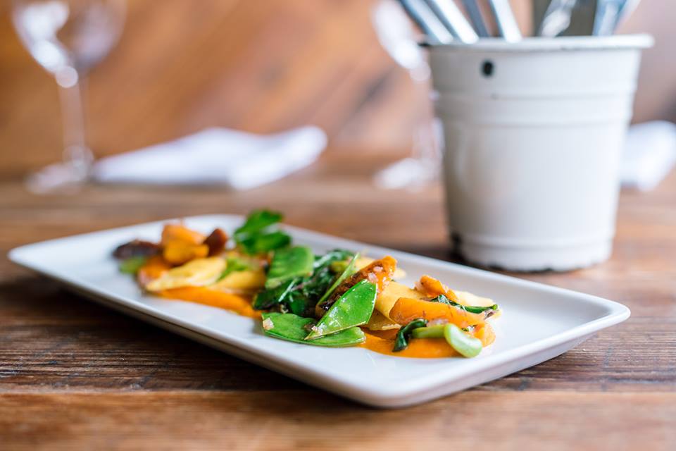 Our take on springtime: agnolotti primavera, crescenza seasonal vegetables &amp; herbs.
#ColtivareHouston #HoustonHeights