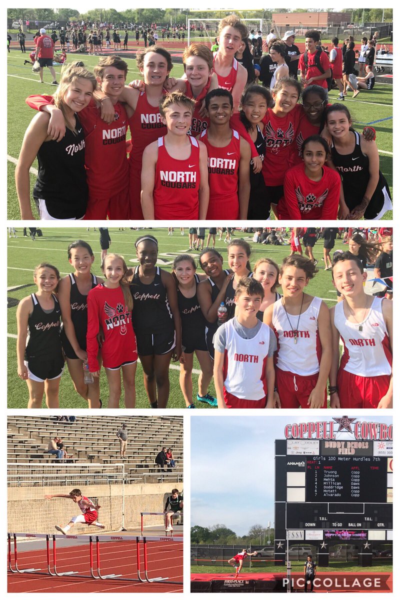 So proud of these outstanding <a href="/CMSNorth/">Coppell MS North 🐾</a> student-athletes and all our track and field stars. Great job today! #villagenorth