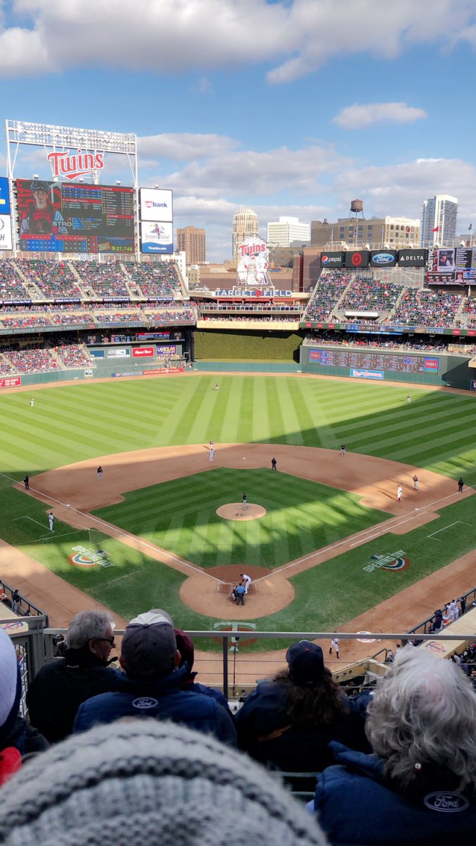 Opening Day! 4th year in a row for our mini tradition. #MNTwins #TwinsWin