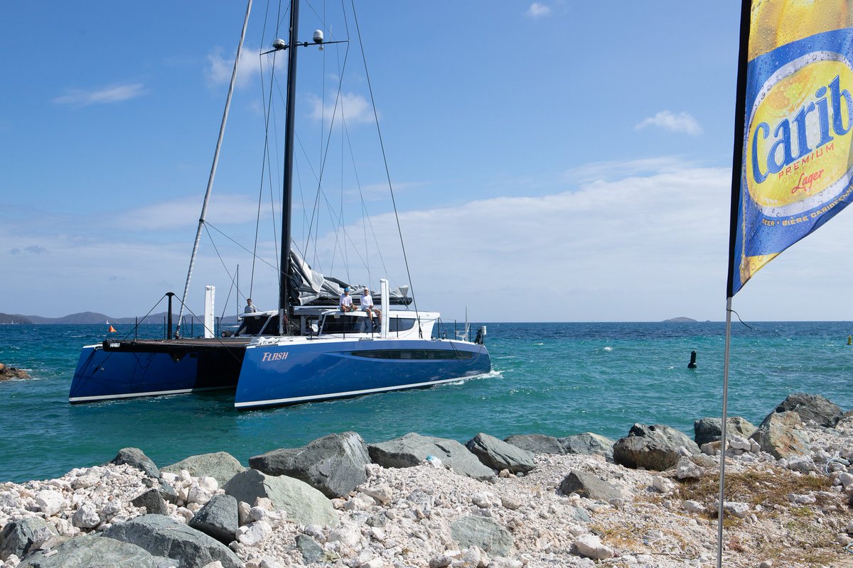 springregatta's tweet photo. Carib Beer Welcome Party! 🍻

The festivities are well underway at Regatta Village. Racing for eight classes competing will start at 10am Friday, March 29 for the Mount Gay Rum Race Day and first of the BVI Spring Regatta.

#BVISR #NannyCay @nannycay 
📸 Alastair Abrehart https://t.co/5xV9dCZbwG