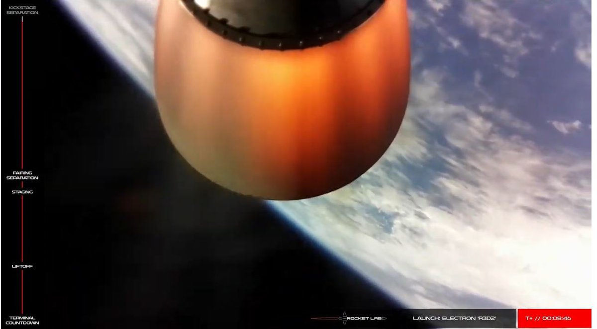 RocketLab's tweet photo. Electron is orbital! https://t.co/Z3jXOyDfif