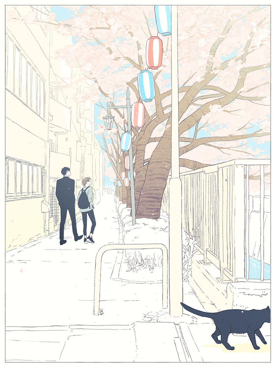 川沿いの桜 
