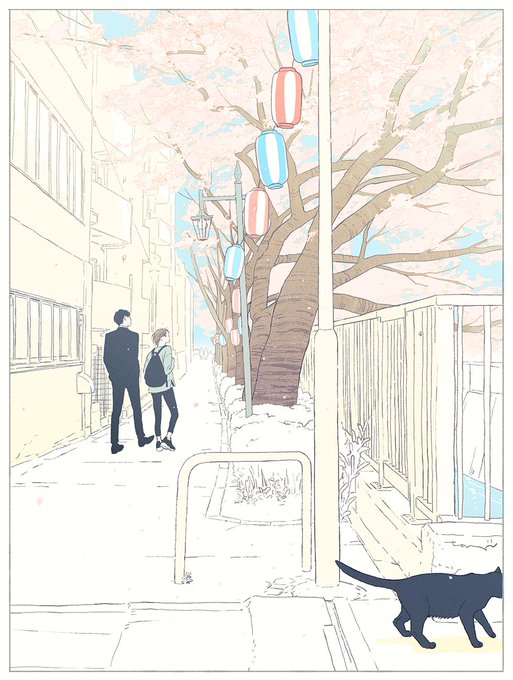 川沿いの桜 