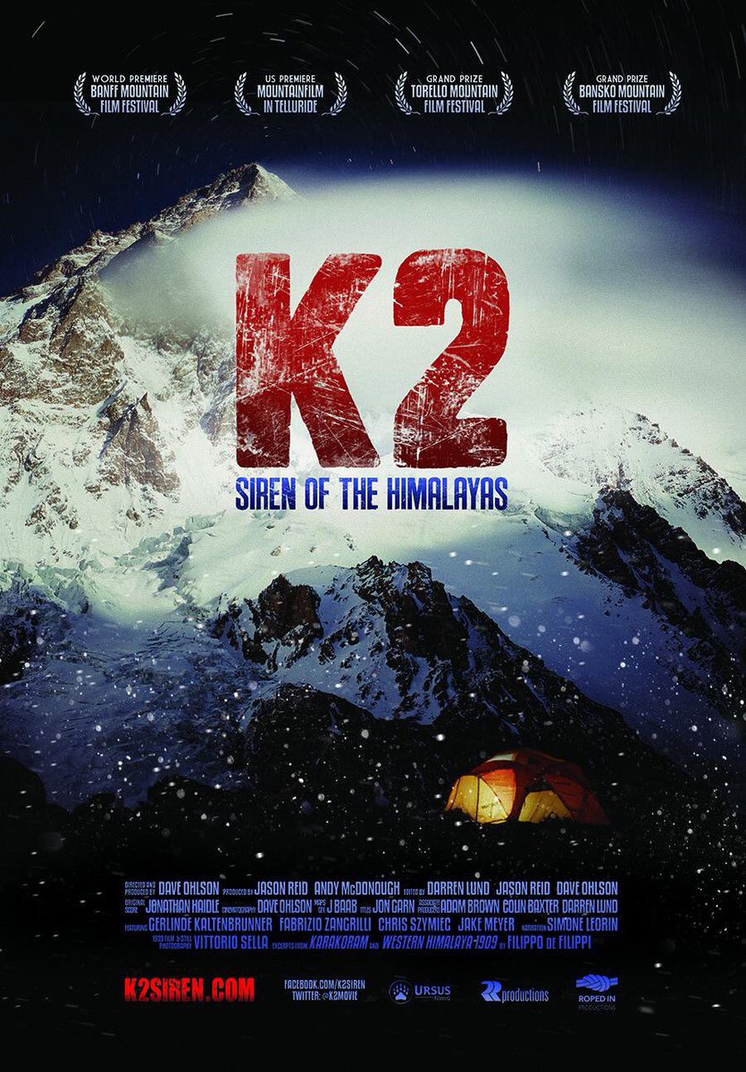 K2movie's tweet photo. "The film gets in close, with snow on the lens, and captures the sound of piercing winds at high altitude.” 
- @benkenigsberg / @nytimes 

K2: SIREN OF THE HIMALAYAS is now a featured $0.99 Rental on @itunes. Tag a friend who needs to watch it tonight!

https://t.co/raDZ1QWfkR https://t.co/2VIg9tVV4q