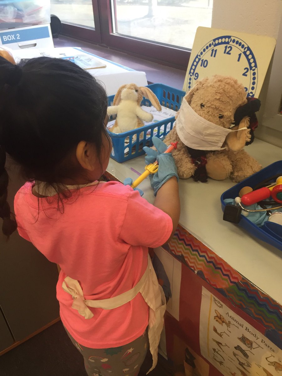 bstone79's tweet photo. The vet is in! Preschool is making sure their pets are healthy. @pamhernandez_4 #JFKisRedHot https://t.co/Xdl26YBSbO