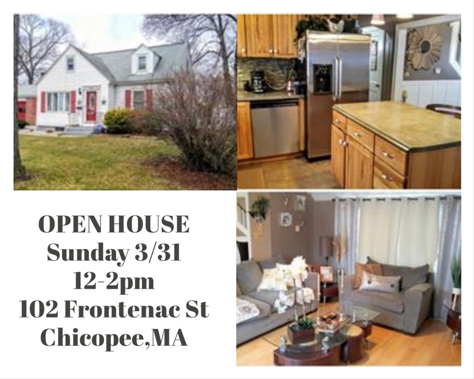 AutumnCBailey's tweet photo. 🏡OPEN HOUSE SUNDAY March 31st🏘
12:00-2:00pm

➡️ 4 Bedroom, 1.5 Baths🚿
💰 $199,900
102 Frontenac Street Chicopee, MA https://t.co/kH5bFvPA0B