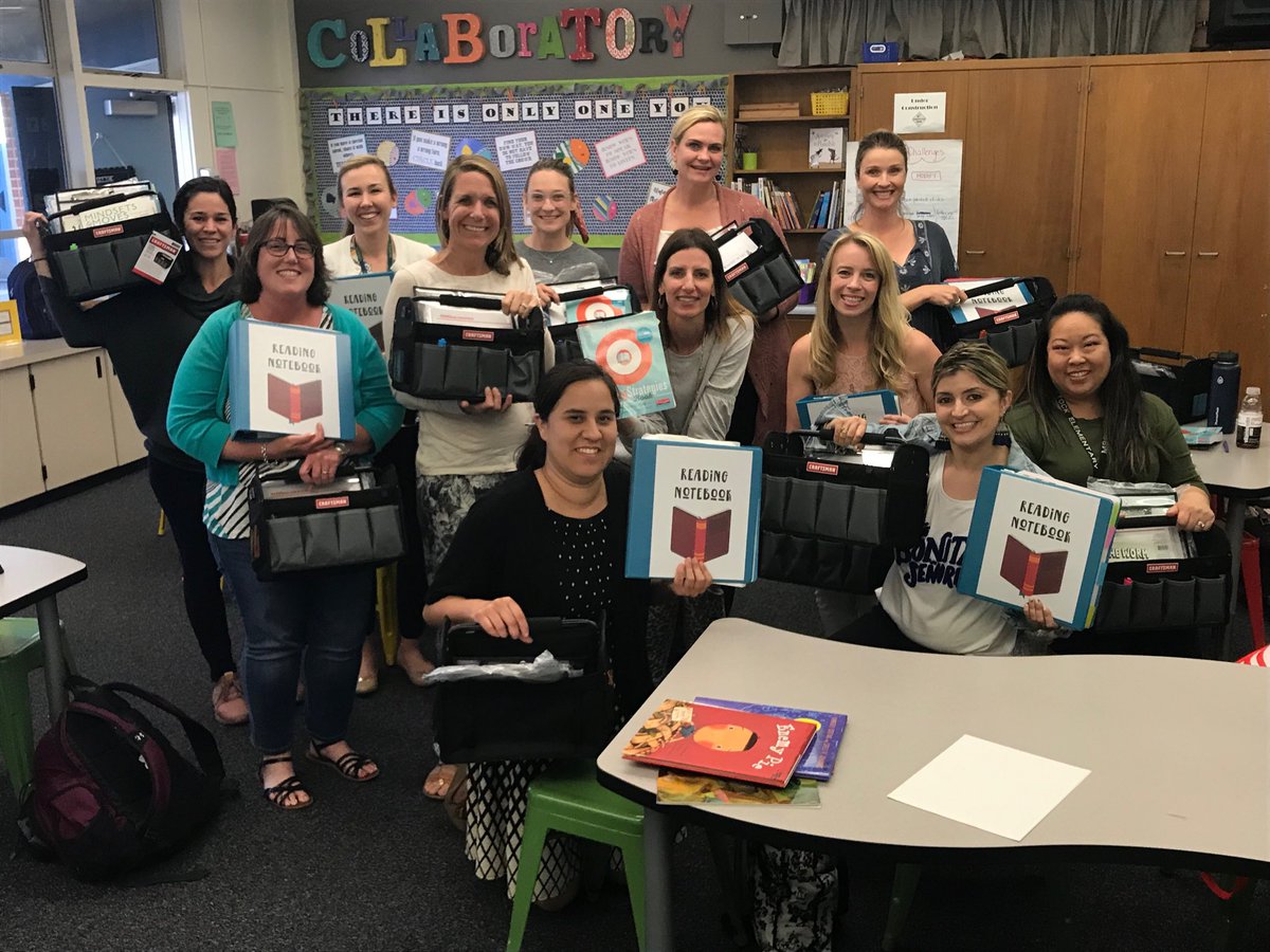 Dedicated Tustin educators growing their Reader’s Workshop practices! Thank you Cotsen for our grant! ⁦<a href="/CotsenAoT/">ART of TEACHING</a>⁩ #wearetusd