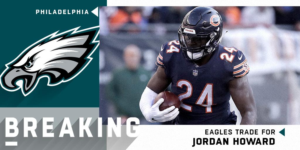 RT @NFL: The @Eagles acquire Bears RB Jordan Howard (@JHowardx24) for a conditional 2020 draft pick. https://t.co/3xYgMcFbTu