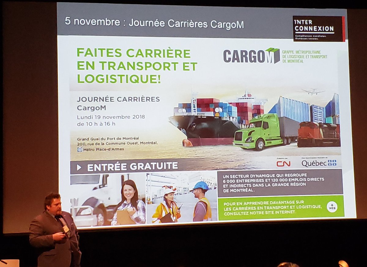 AECsars's tweet photo. Pour les étudiants désireux d'explorer les opportunités d'emploi dans ce secteur, @CargoMtl organise le 5 novembre prochain, une journée carrière à #Montreal. Tous les détails sur leur site internet.
 #agcaq
#bdeb https://t.co/FamJBRDlvS