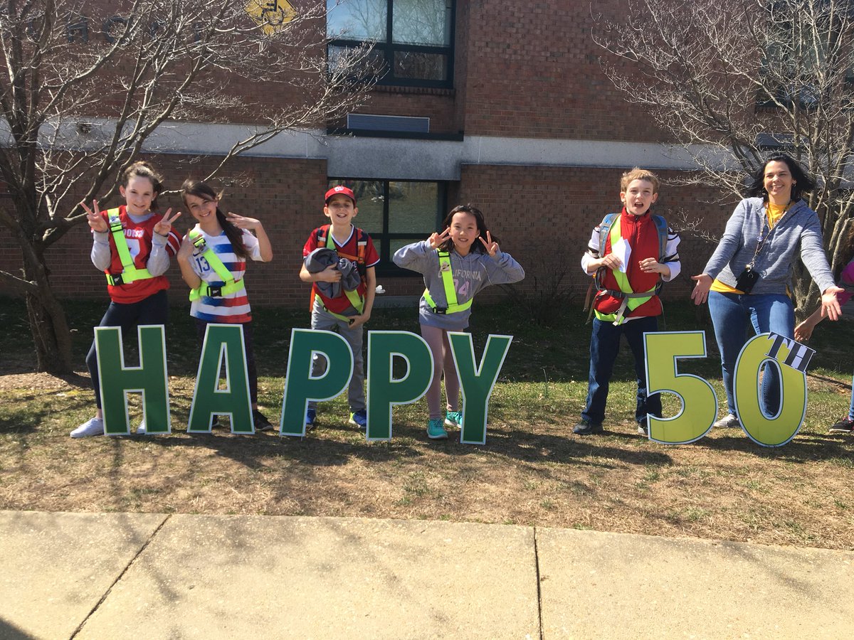 OakViewFCPS's tweet photo. What time is it? Time to celebrate turning 50!! See you Saturday! #oakview50 https://t.co/zCSLz5fHnY