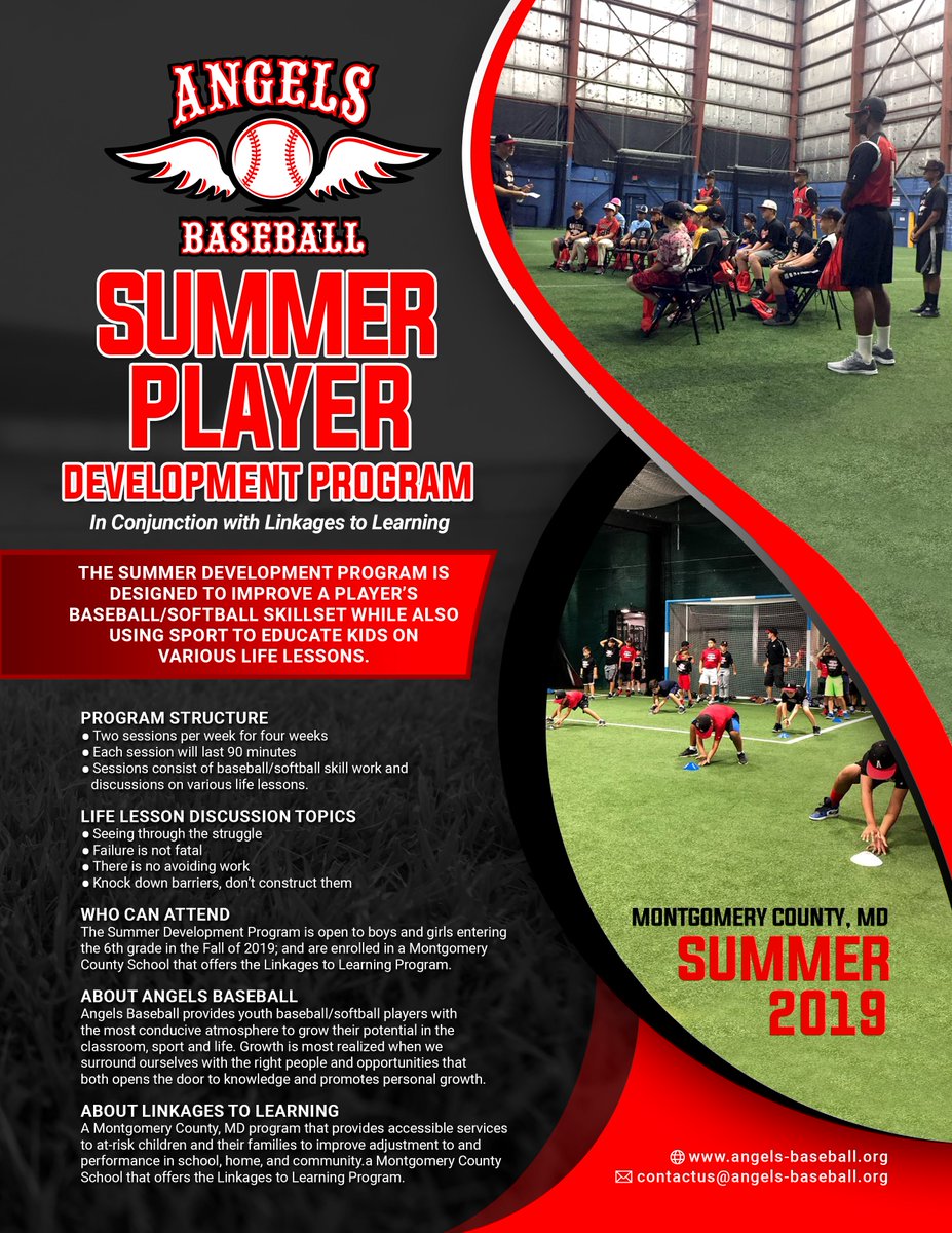angelsbbculture's tweet photo. Honored to have our Player Development Curriculum incorporated into this summer's Linkages to Learning's program in Montgomery County MD Schools. https://t.co/yzOFw5ZG63
