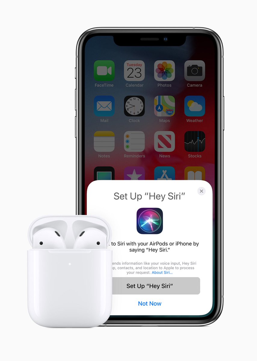 aapltrdng's tweet photo. INTRODUCING THE NEW @apple AirPod;
_
Powered By The NEW H1 CHIP.
_
Feature 50% MORE TALK TIME.
_
Hands-Free ‘HEY SIRI’
_
Option of a WIRELESS CHARGING CASE.
#apple #aapltrdng #airpod #h1chip #siri #heysiri #wirelesscharging #wirelesschargingcase https://t.co/tI7DrOc3R3