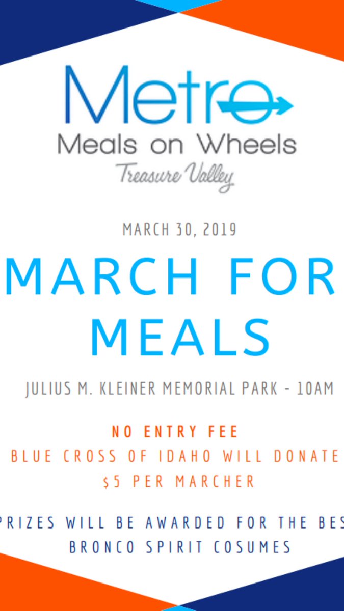 BlueHouseBSU's tweet photo. Hey BSU! Want to give back to your community? Want to support an amazing cause? We have an opportunity for YOU! Join Blue House in marching THIS Saturday at this year’s March for Meals event. No fee’s, just fun! 🥳 https://t.co/uE8kjh4O5p