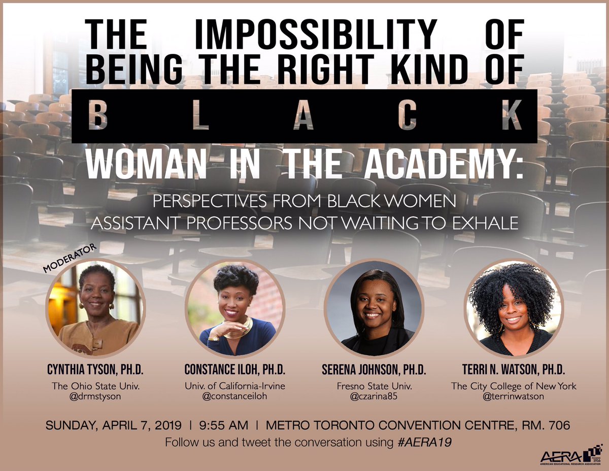 Hope you join us for an unforgettable  discussion @ #AERA19! 
Sunday, April 7 @ 9:55am