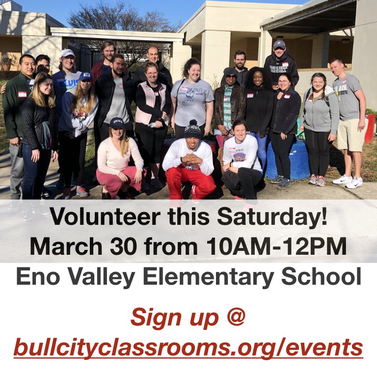 BullClassrooms's tweet image. Eno Valley needs our help boxing up their media center for their upcoming renovation! This Saturday - 10AM! Sign up at bullcityclassrooms.org/events
