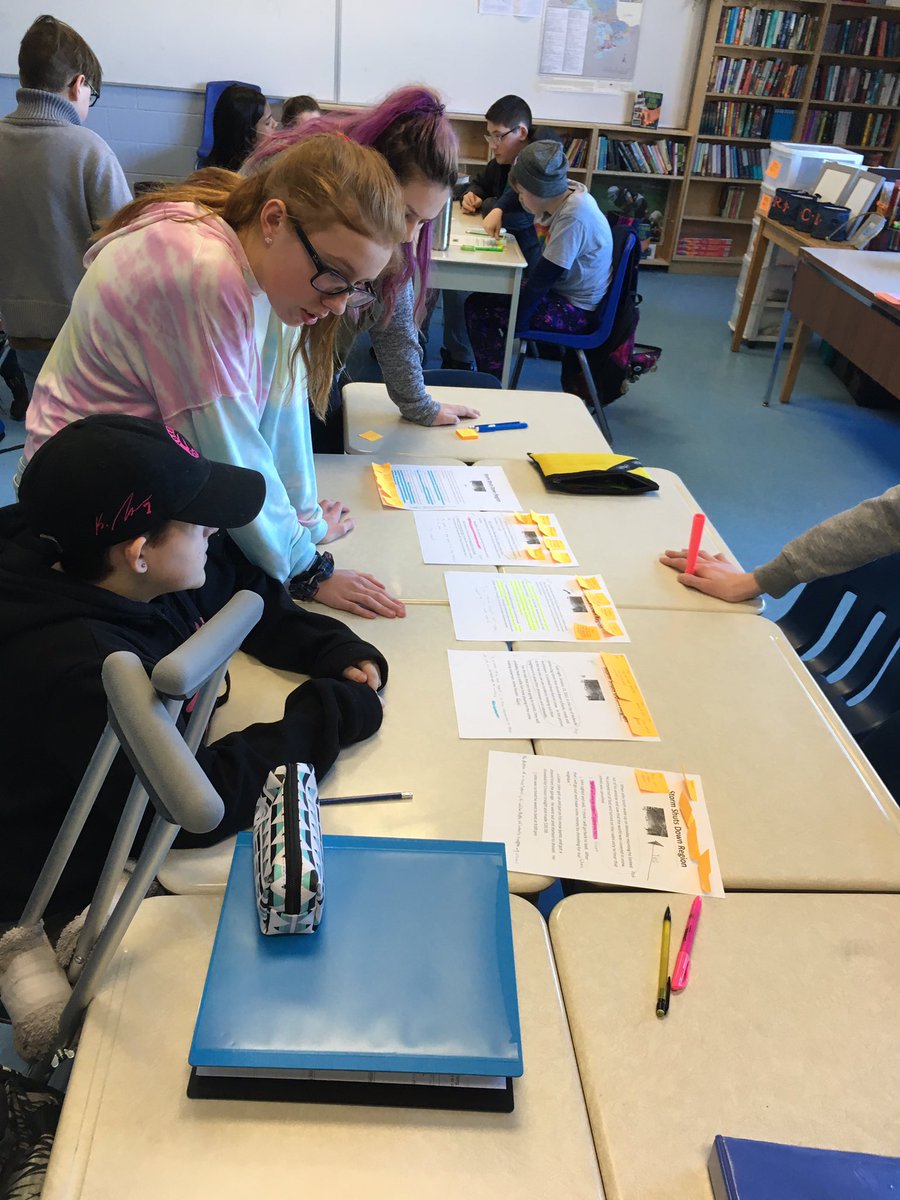 teachmcconnell's tweet photo. @BayridgeSS_LDSB ENG 1Ds learning how to write news reports with the help of a sample study, word wall and co-created anchor charts! Proud of this crew! We are ready to get our writing on! #traitsofwriting #engagement #hardworkers https://t.co/4OAVCSj1qr