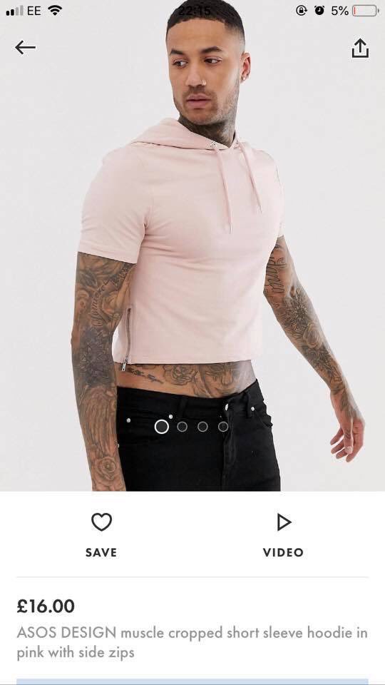 wolfonair1's tweet photo. ASOS trying to make us look like women. Wtf is that https://t.co/GOwghXwt0u