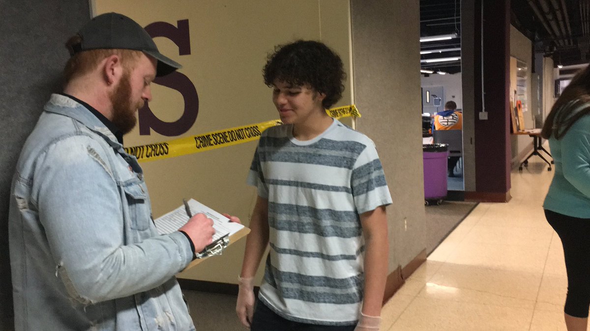 CompassAcad's tweet image. Today at Compass: crimes scenes and the biggest Rube Goldberg machine in Compass history. #CA2019 #dontworryitsforaproject