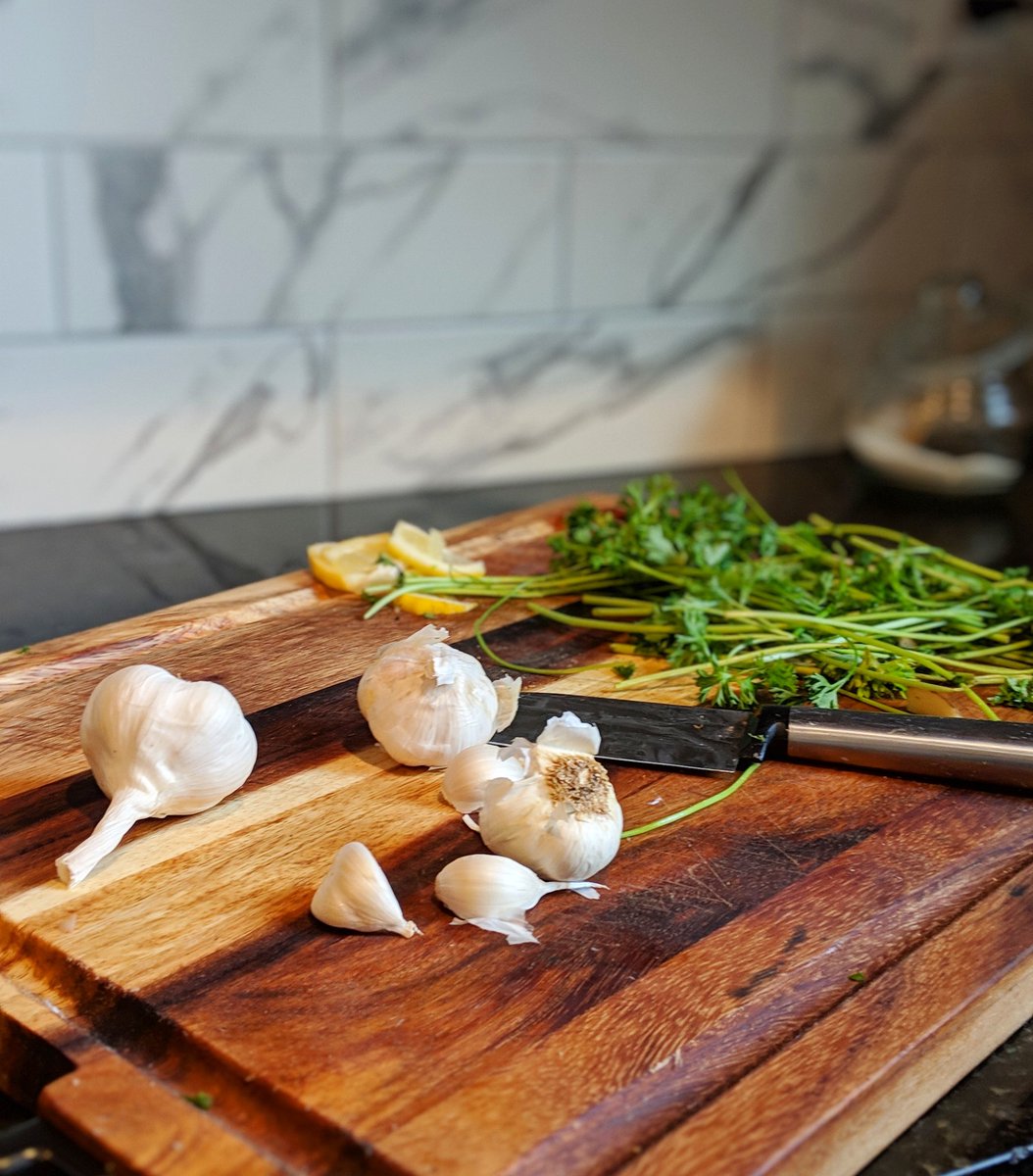 "now mince the garlic just so..." I mutter to myself pretending I have a show on the <a href="/CookingChannel/">Cooking Channel</a> between reading the direction on the boxed meal I plan to pair with the basic lemon garlic chicken I found on Pinterest.