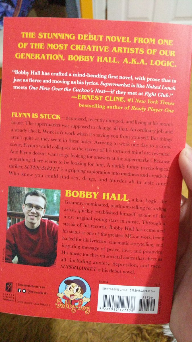NathanAndrewLui's tweet photo. Super excited to come home to my pre-ordered copy of #supermarket .. the debut novel from one of my favourite rappers, now author @Logic301 !! Can't wait to start reading 😋 https://t.co/VgnBhypYdx