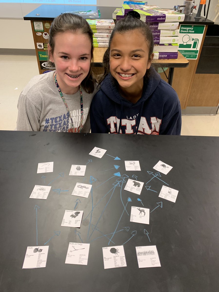 BMMShallin's tweet photo. We had a great time making food webs and writing on the desks! #BMMSlearns https://t.co/qepjWgV3pT