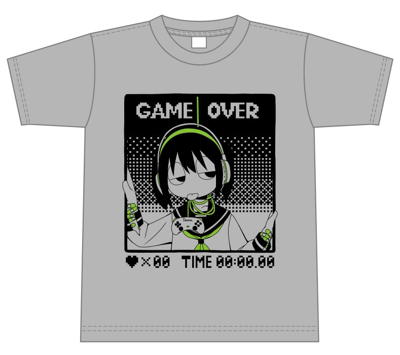 爆発電波Tシャツ「GAMEOVER」 | 爆発電波屋さん  #booth_pm
こちらも販売開始いたしました。よろしくお願いいたします！ 