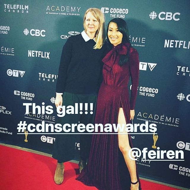 thisblowsshow's tweet photo. 🍾 Look at this mega talented duo! We love them. Congratulations @feiren— We’re so proud of you and so happy to be represented at the CSAs! ❤️ .
.
#womeninfilm #canadianscreenawards #canadianacademy #ubcp #actra #thisblows #womenspower https://t.co/xeHW2iAh2W https://t.co/ksztGePkyi