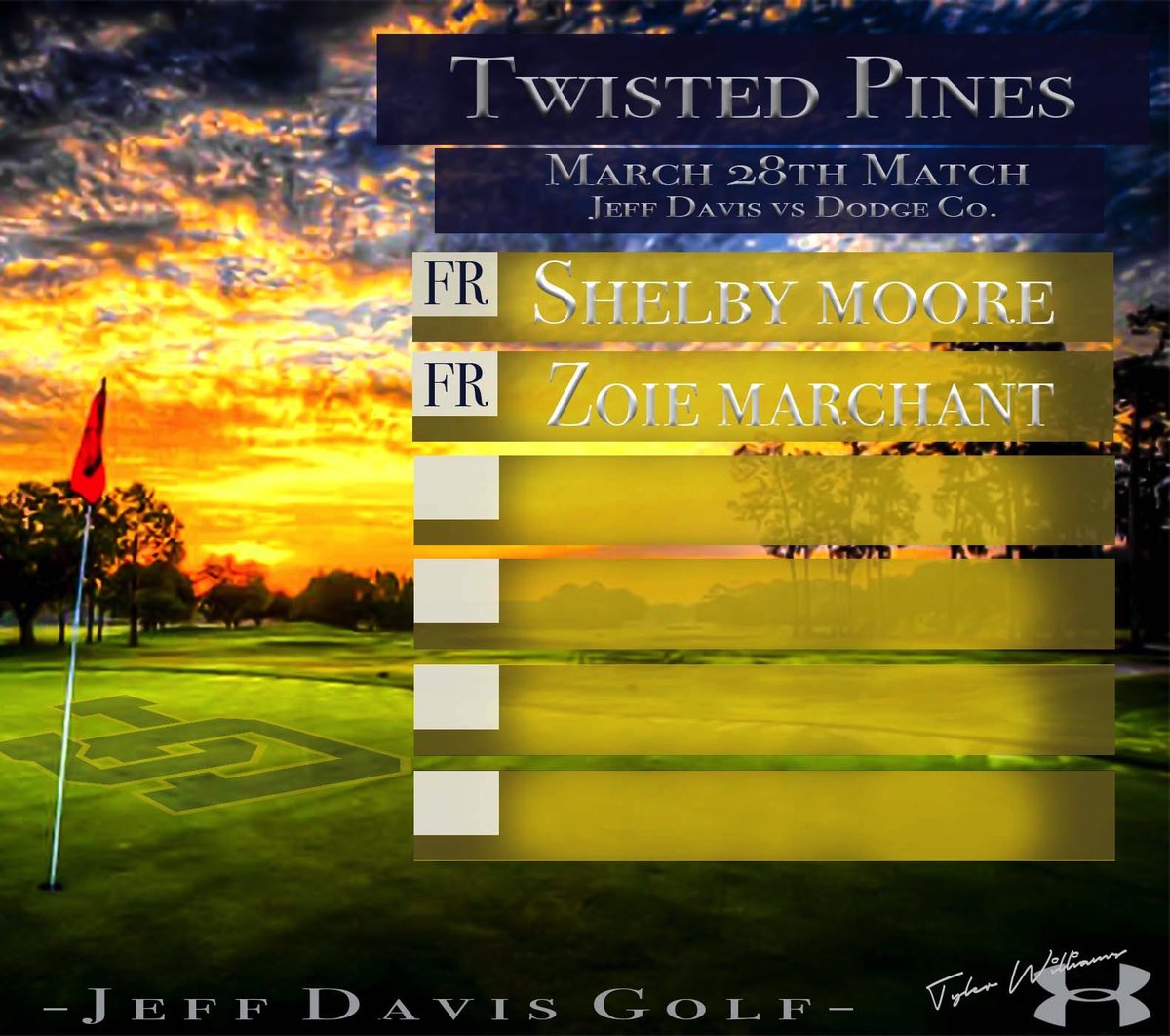 jeffdavisgolf1's tweet photo. @jeffdavisgolf1 v. Dodge County 3/28/2019 starting lineup. https://t.co/JJNgrDPyxw