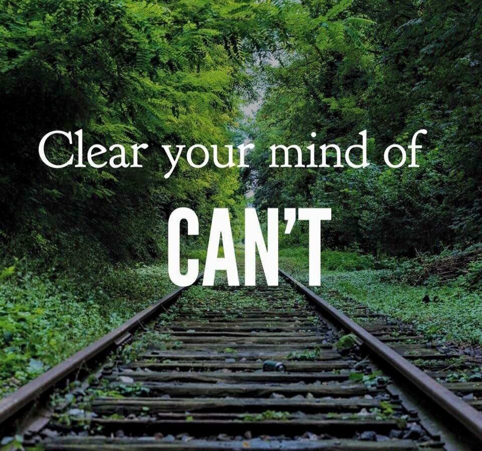 danieldoesvo's tweet photo. Clear your mind of can't. Great #advice https://t.co/qmpZTTrV0U